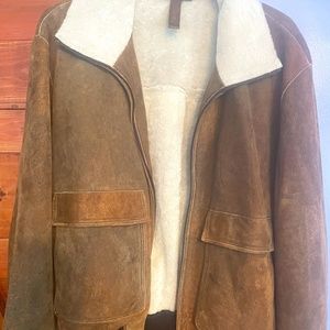 Men's Leather Bomber Jacket